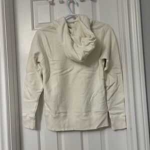 White fleece lined champion hoodie